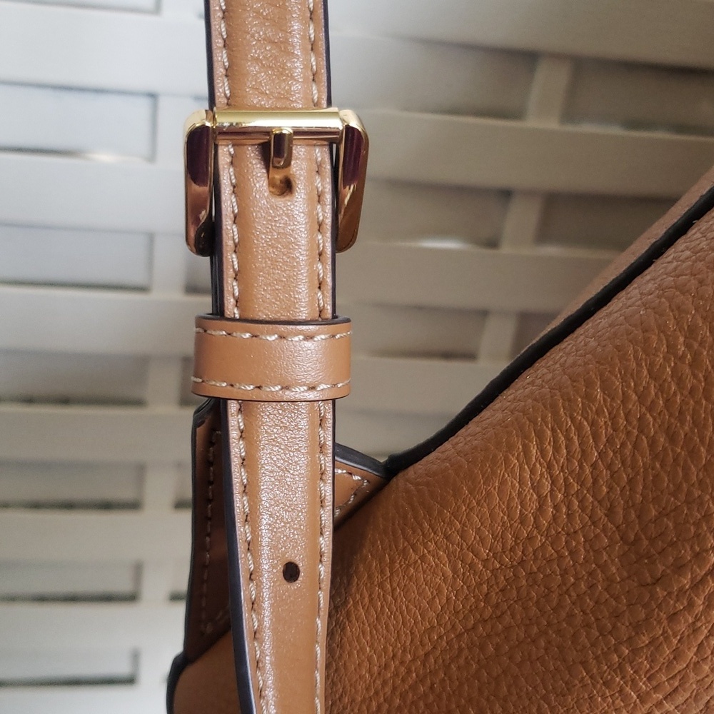 Michael Kors Remi Tan Leather Backpack - Picture 8 of 8